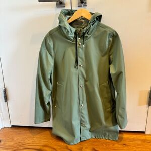 Stutterheim Stockholm Lightweight Raincoat Green XS